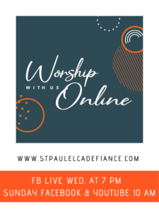 Online Worship @ St.Paul Lutheran YouTube Channel & FB Group